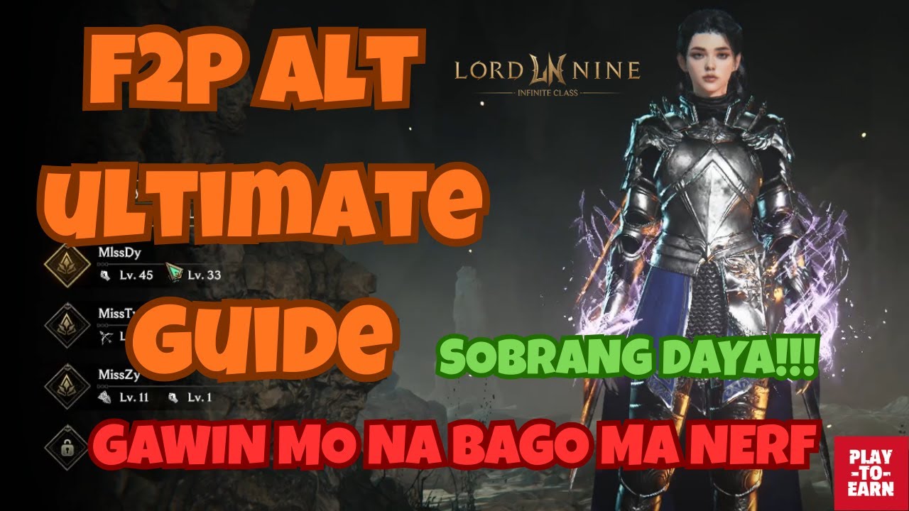 Paano Gamitin ang ALT Characters sa LordNine? 💡 F2P Ultimate Guide