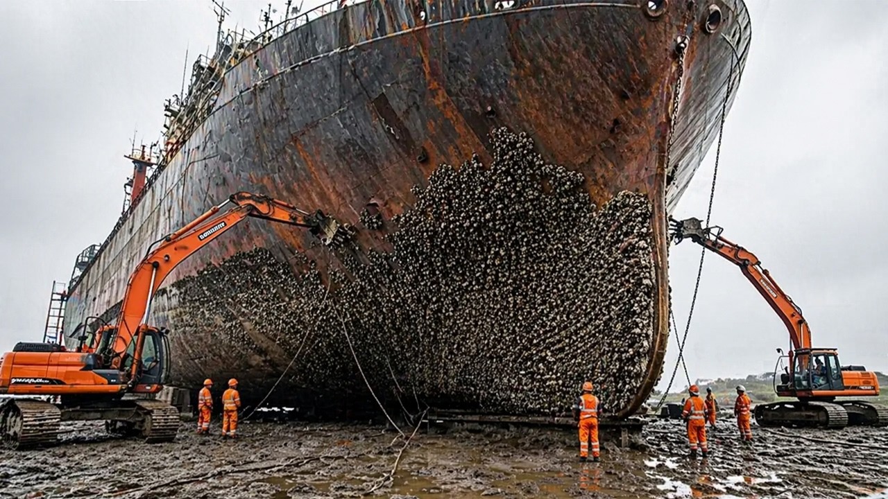 Inside the World&rsquo;s Biggest Ship Repair Yard | Dry Dock, Hull Cleaning & Engine Overhaul