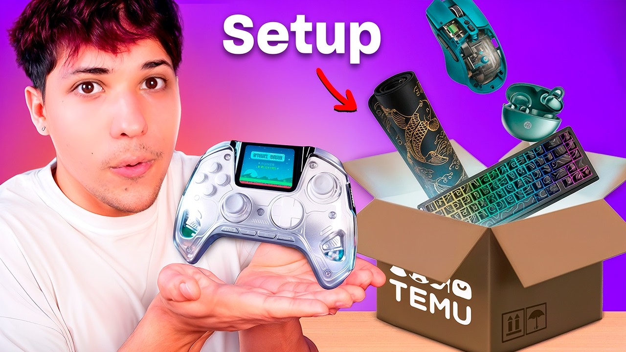 Armé mi Setup Gamer solo con productos de Temu 😲