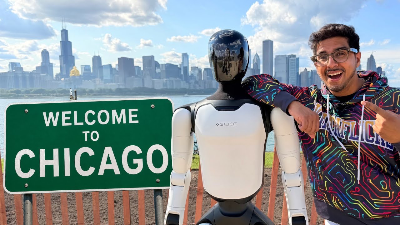 Я взял гуманоидного робота AgiBot A3 с собой в Чикаго! 🤖