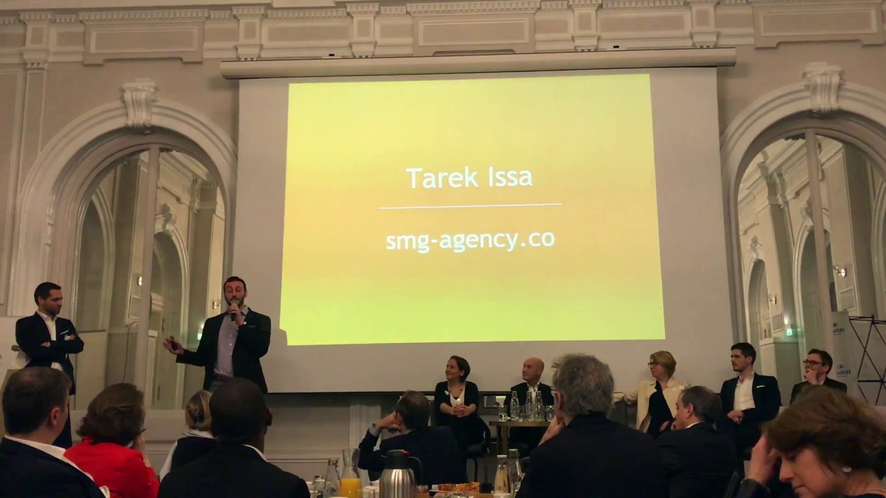 Tarek Issa of SMG Agency speaks about Storytelling at AmCham France in Paris