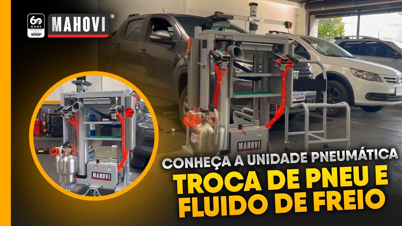 MAH-4009 Mahovi | Eficiência e Segurança na Troca de Pneus e Fluido de Freio