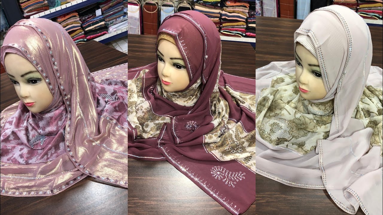 Party wear stoles | Branded stoles | Original Dubai Hijabs | Stoles | What's app us at 8953122047