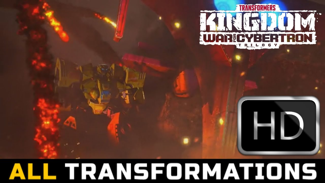 Transformers War For Cybertron Kingdom(2021) All Transformations HD