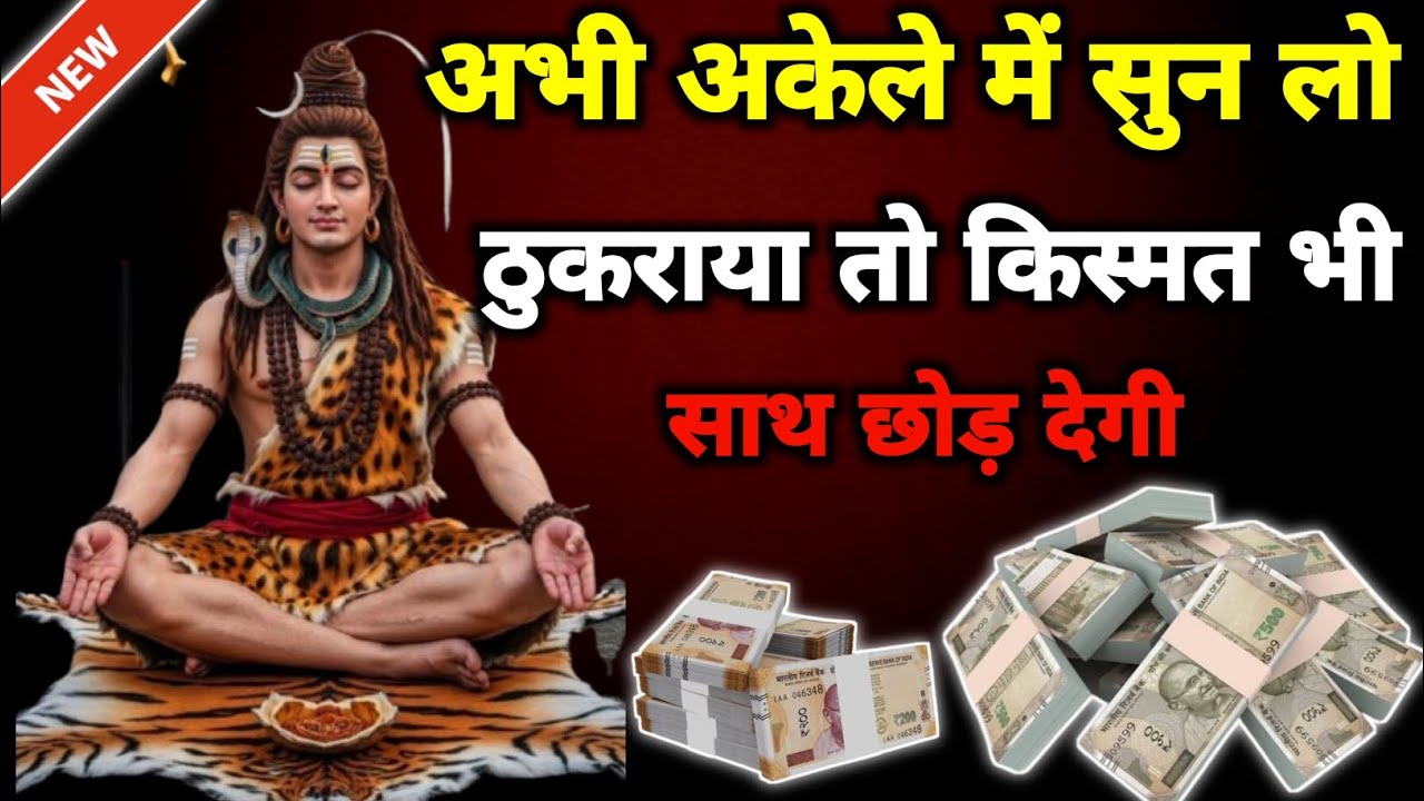 || 🔱किस्मत का बंद दरवाजा खोलने वाला है💞💯🙏 ॐ नमः शिवाय || Mahadev ka Sandesh |Shiv ji ke bhajan 