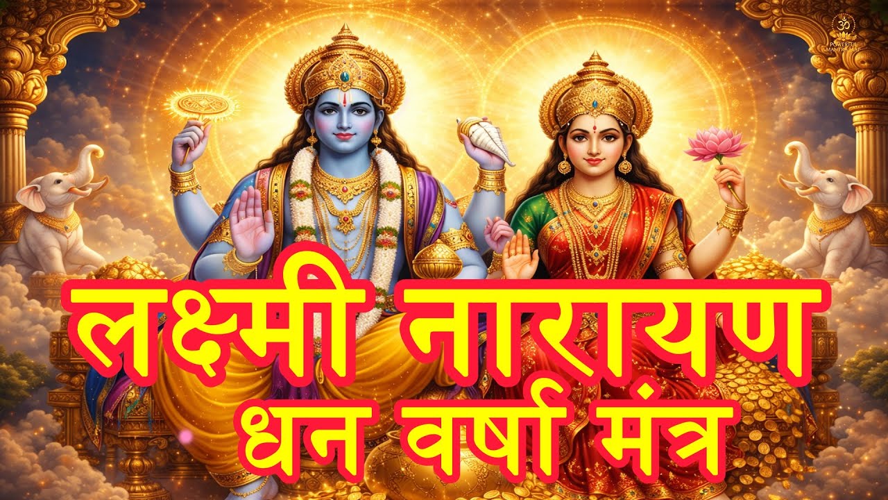 Powerful Lakshmi Narayan Mantra 🌸 | लक्ष्मी नारायण धन वर्षा मंत्र | Grace • Peace • Abundance