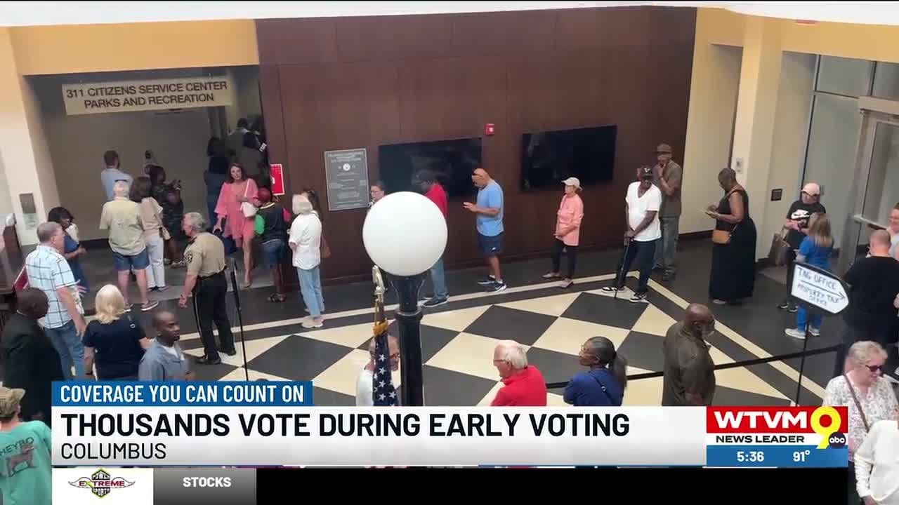 Columbus voters showing up in big numbers for early voting