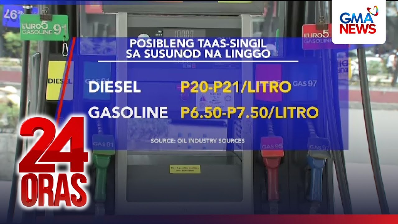 Diesel may push prices past ₱170/L, gas by ₱120/L | 24 Oras