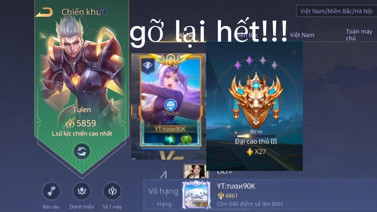 Đi làm công nhân thì vẫn lên được chiến tướng hết thôi!!42p(rank đơn) của tuấn90k|#lienquanmobile 