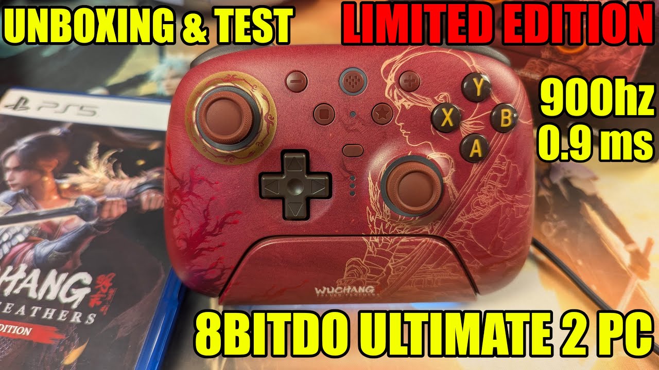 Распаковка и тест задержки ввода 8Bitdo Ultimate 2 Limited Edition Wuchang Fallen Feathers