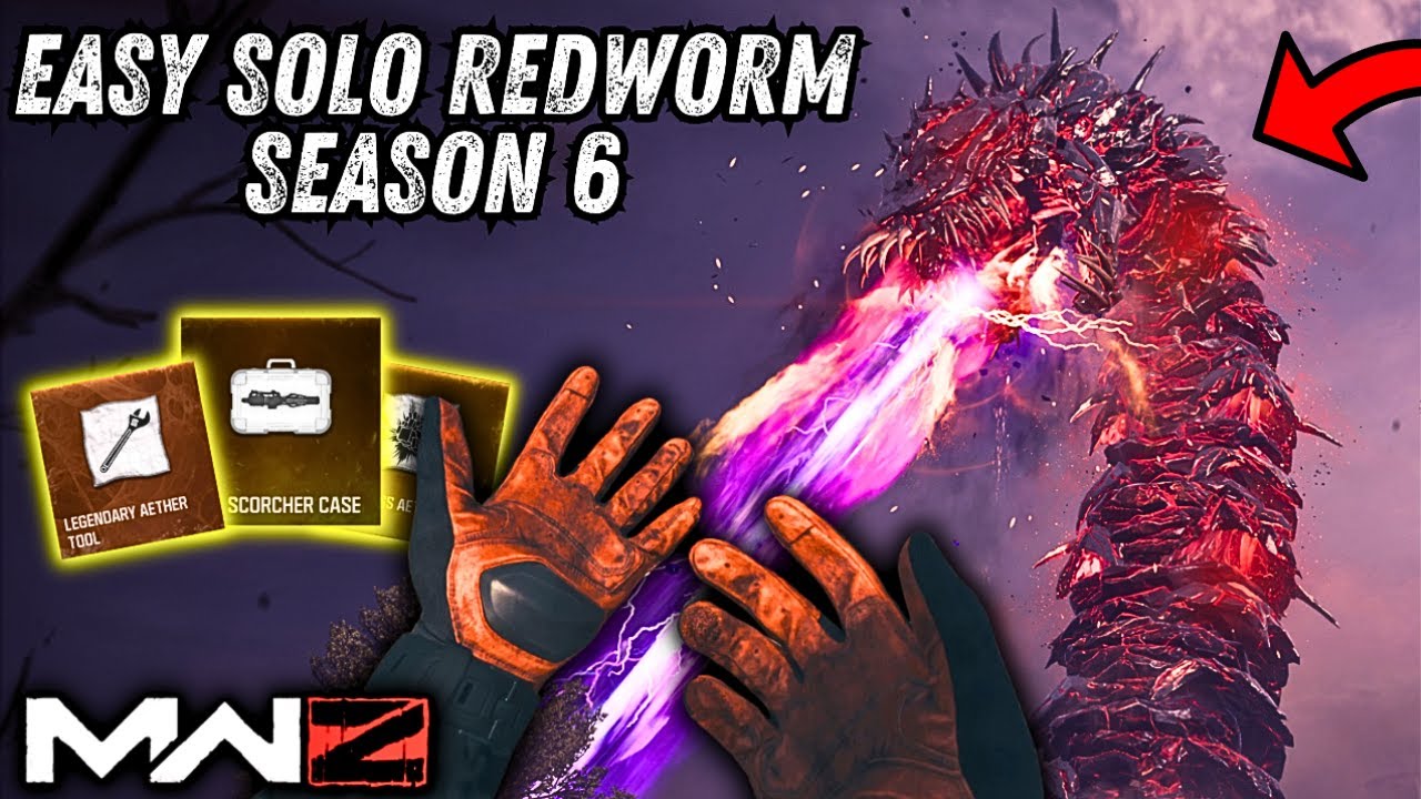 Как пройти в одиночку Красного Червя в MW3 Zombies Season 6. Простые легендарные схемы.
