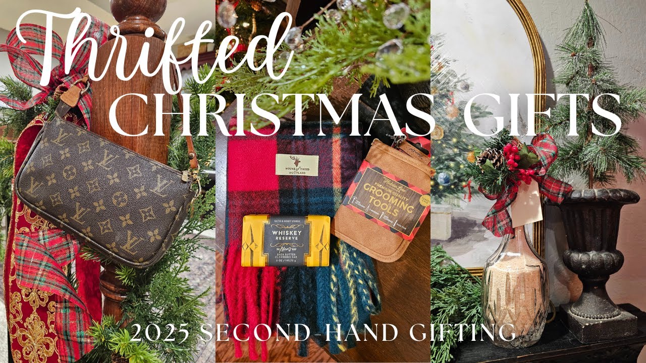 GOODWILL THRIFTING FOR CHRISTMAS GIFTS 2025 - 6 UNIQUE GIFT IDEAS