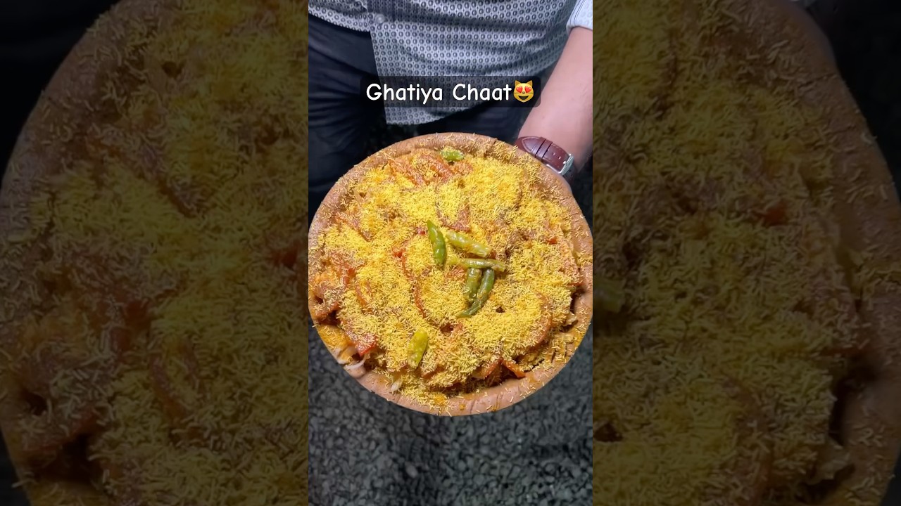 Indore Famous Ghatiya Chaat In Just 130/-😻 | Indian Street Food 