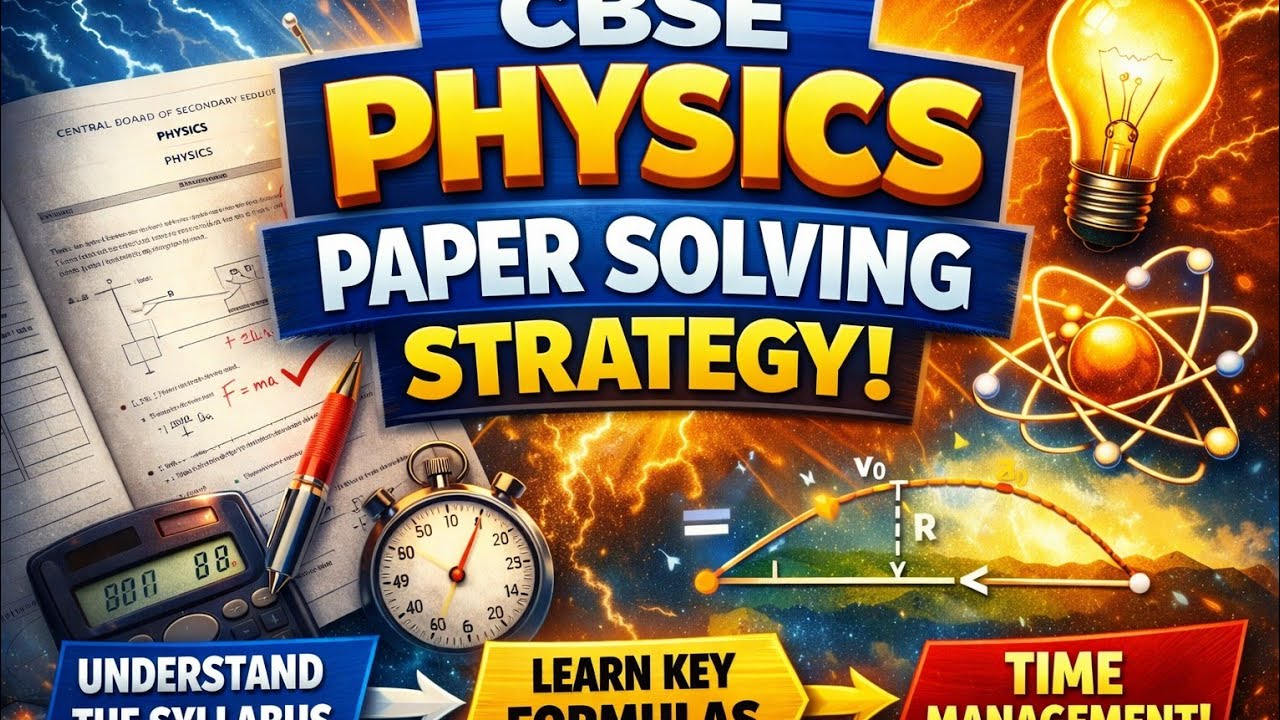 CBSE PHYSICS Paper solving strategy 