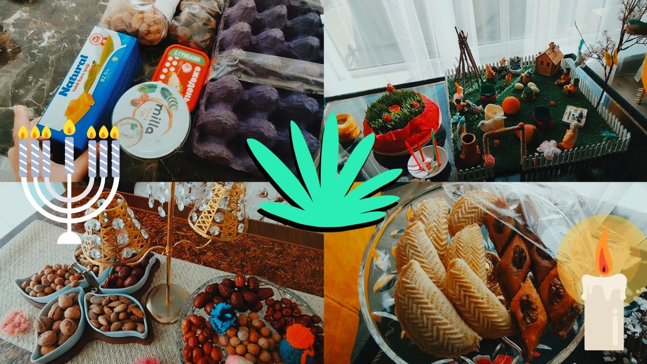 Novruz Bayram bazarlığı💥 ŞƏKƏRBURA PAXLAVA BİŞİRDİM 🍰BAYRAM SÜFRƏSİ AÇDIM 🪴