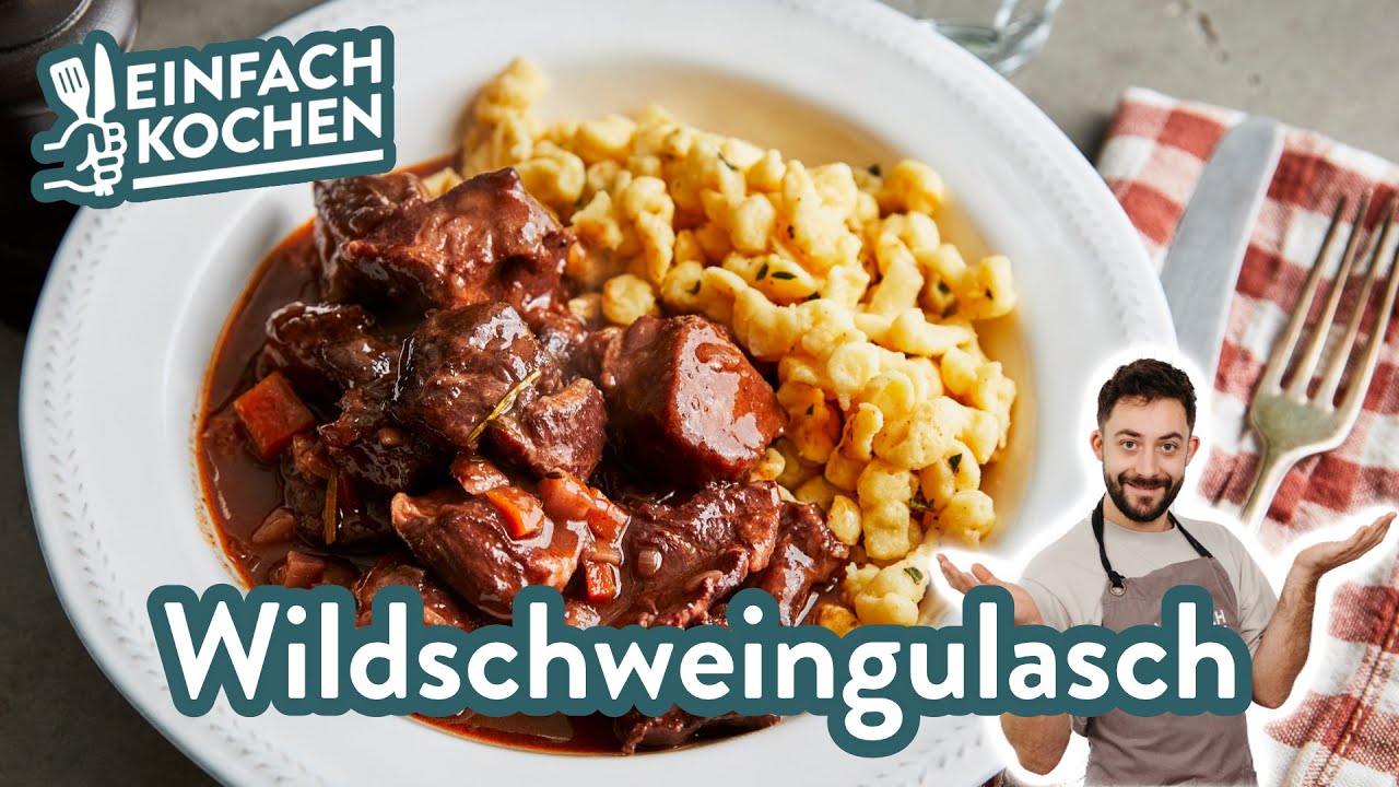 Wildschweingulasch 😋 🍲 | Nach Omas Geheimrezept ❤️ | Einfach Kochen