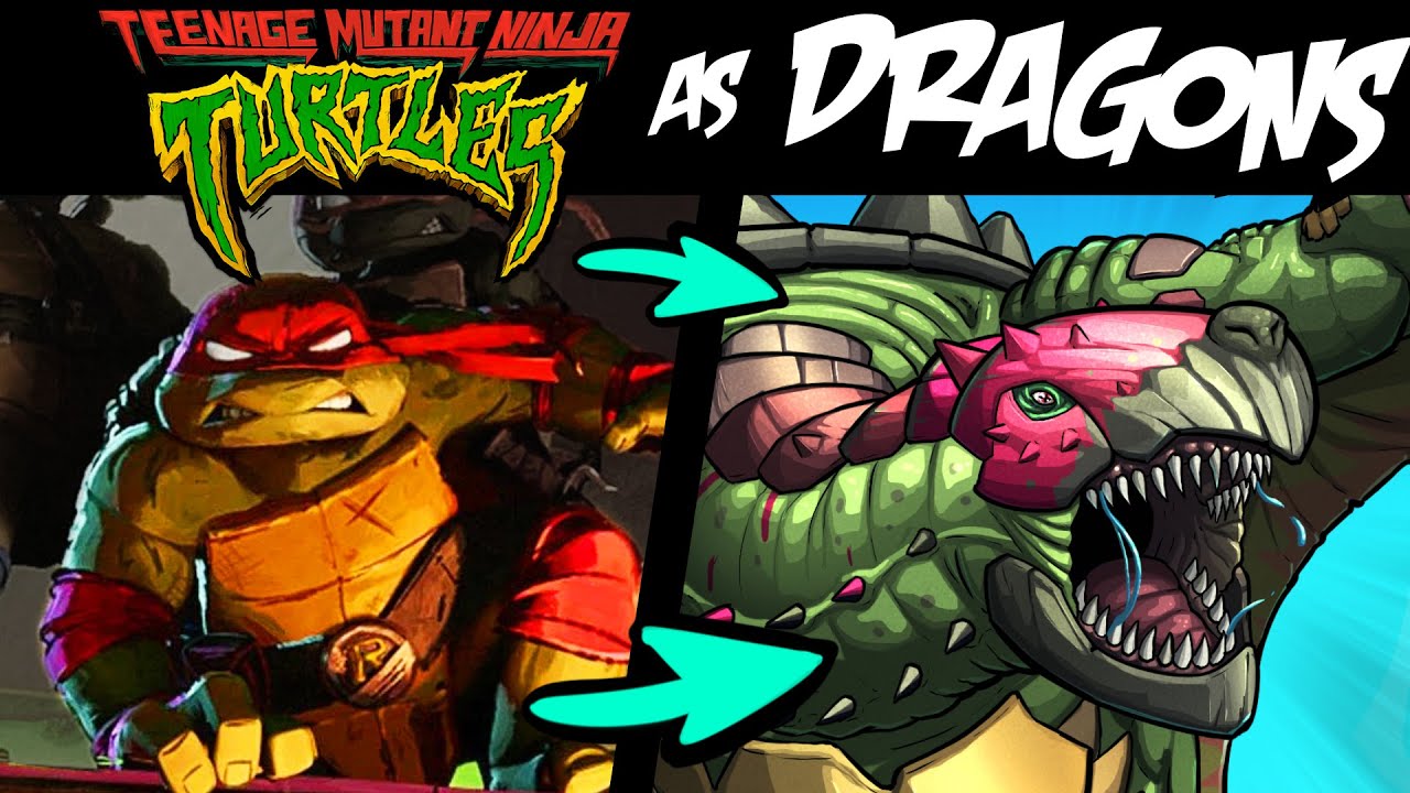 What if TEENAGE MUTANT NINJA TURTLES Characters were DRAGONS?! (Lore & Speedpaint)