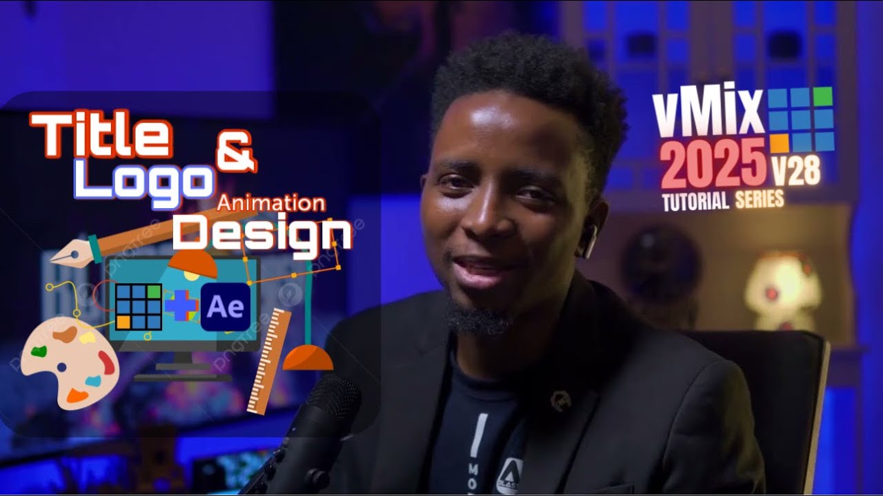 Как создавать анимированные заголовки и логотипы в vMix | Урок по After Effects + GT Designer (2025)
