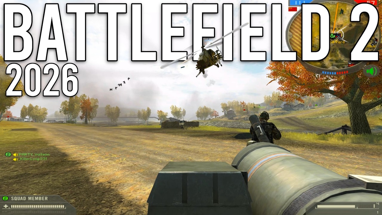 Многопользовательский режим Battlefield 2 в 2026 году (полностью загруженный сервер)