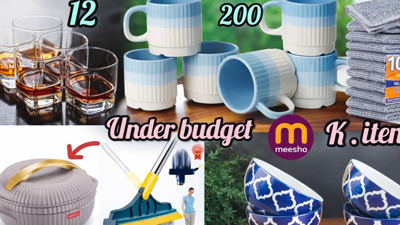 🍽️ Meesho Crockery Haul 2025 | Beautiful & Affordable Kitchen Items Under ₹300 🍽️ @Meesho #crockery 
