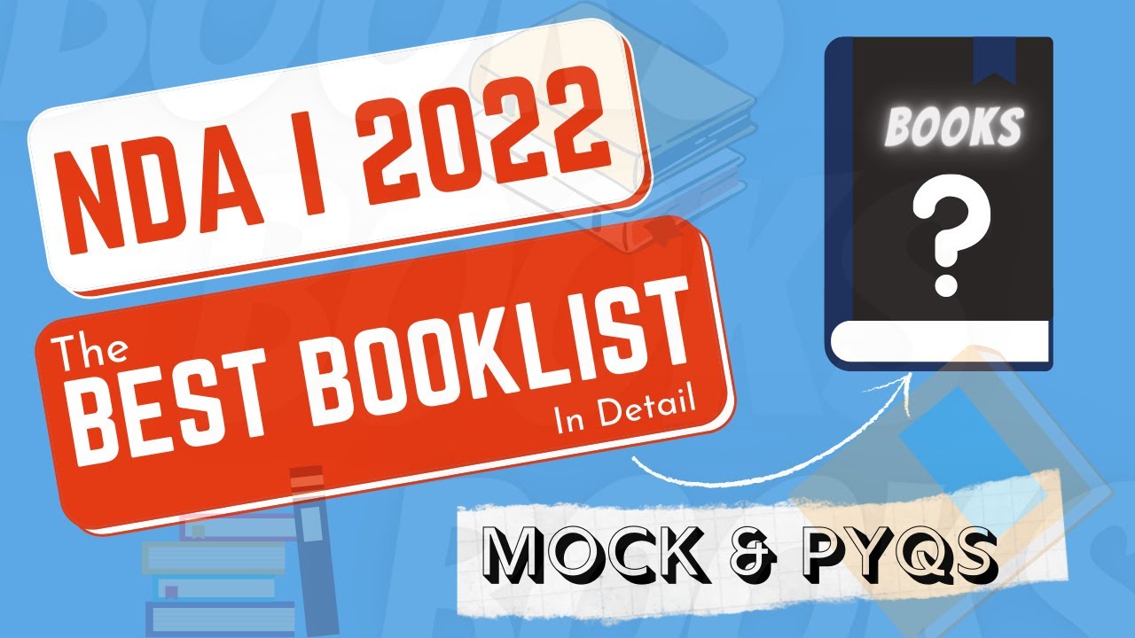 Best Books For NDA 1 2022| Booklist For NDA Exam In Detail | Math | English | GS | Mock Test | PYQs
