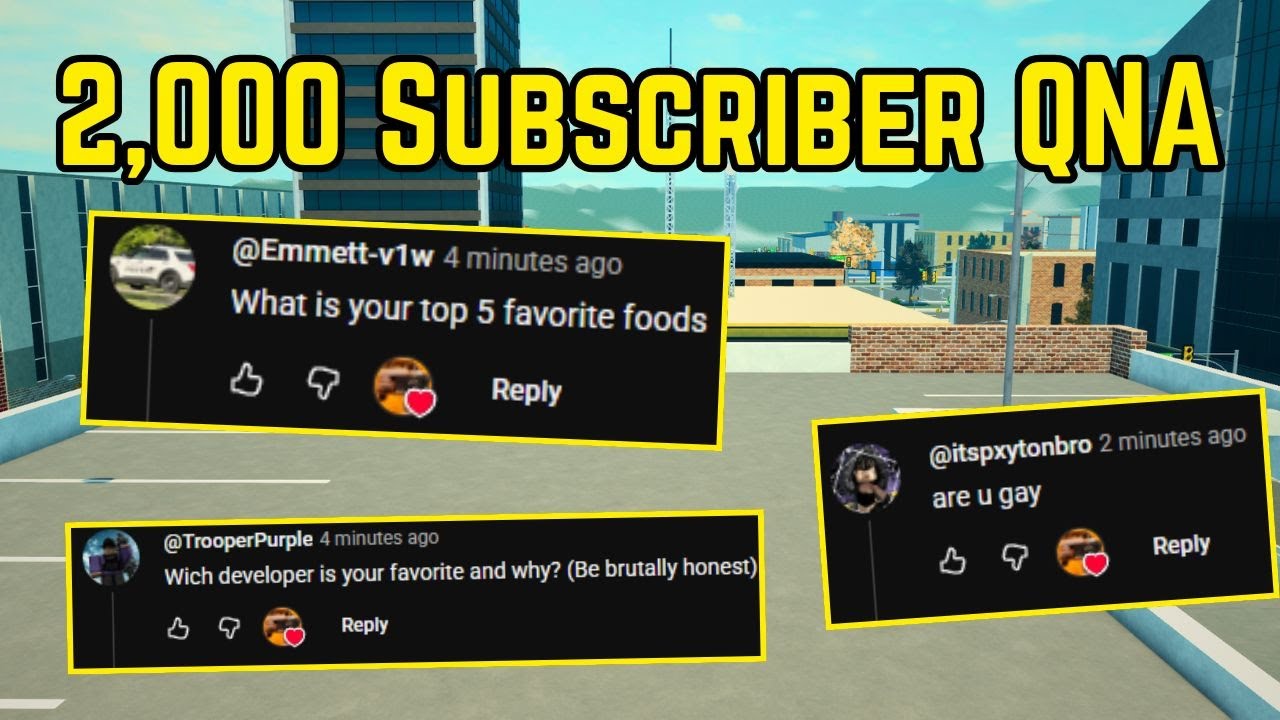 2,000 Subscriber Q&A: My Biggest Milestone YET! | ER:LC