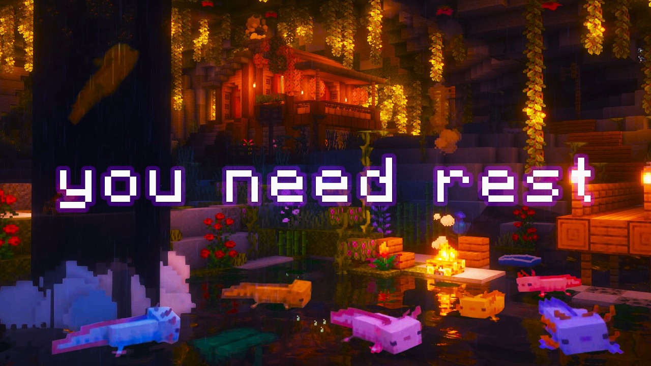 you're worth taking care of... (c418 music w/ campfire & water)