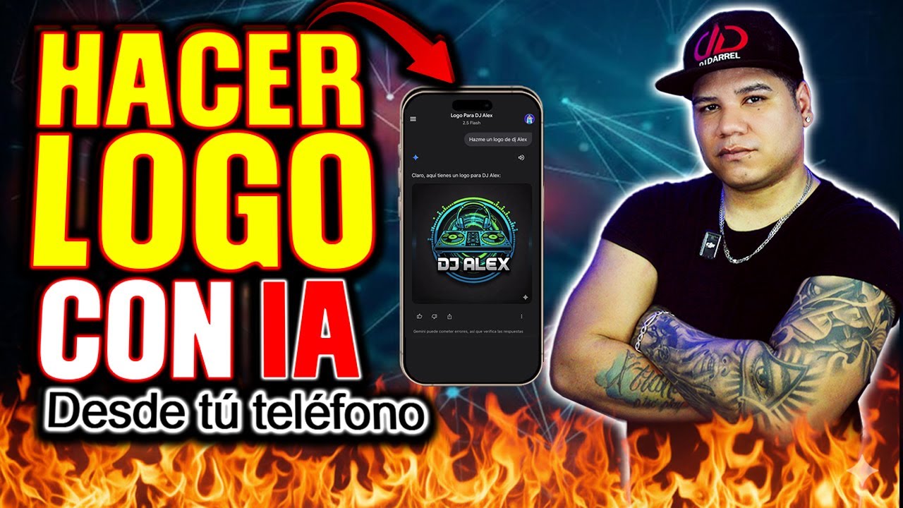 HACER UN LOGO FÁCIL CON EL TELÉFONO 💥 CREA TU PROPIO LOGO CON IA ✅ @DjDarrel Elapoderado ✔