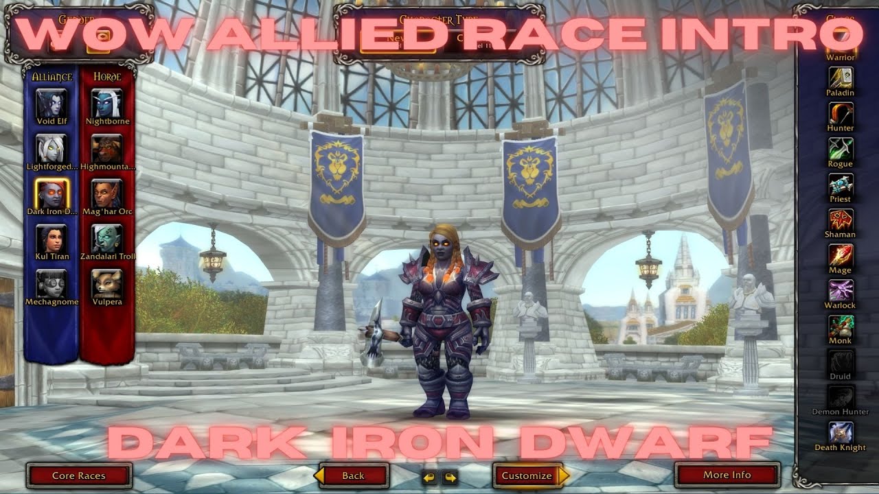WOW Allied Race Intro - Dark Iron Dwarf