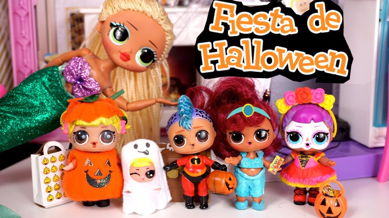 Fiesta de Halloween Con la Familia LOL Goldie y Muñecas LOL OMG