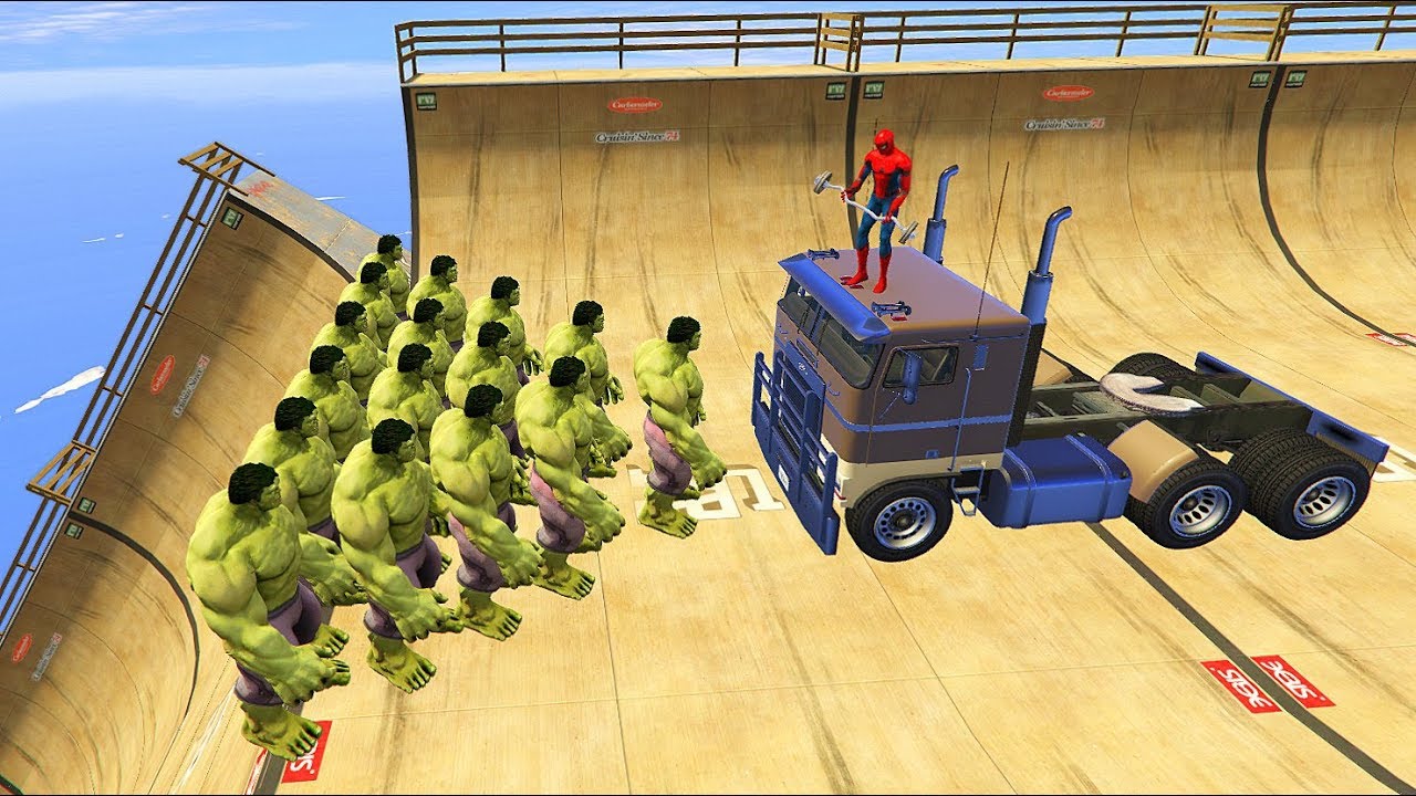 GTA 5 Crazy Ragdolls Spiderman Vs HULK (GTA 5 Euphoria Physics Ragdolls Fails Funny)