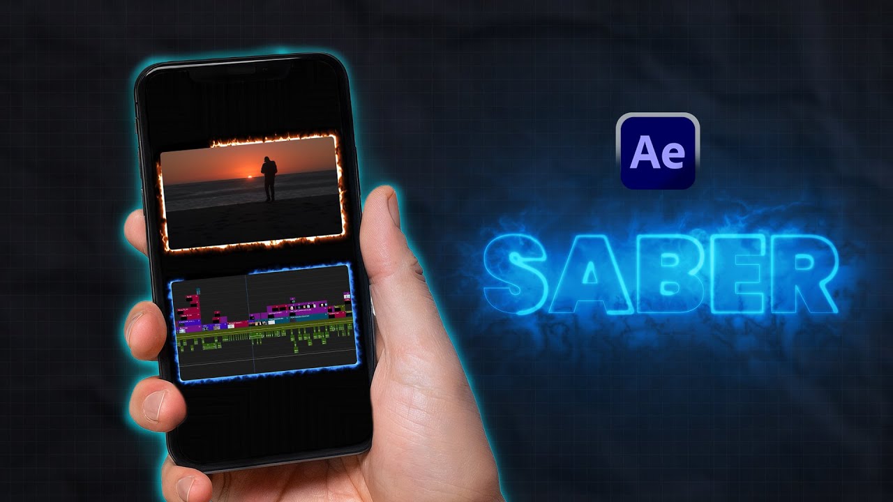 Neon Outline in After Effects with Saber Effect