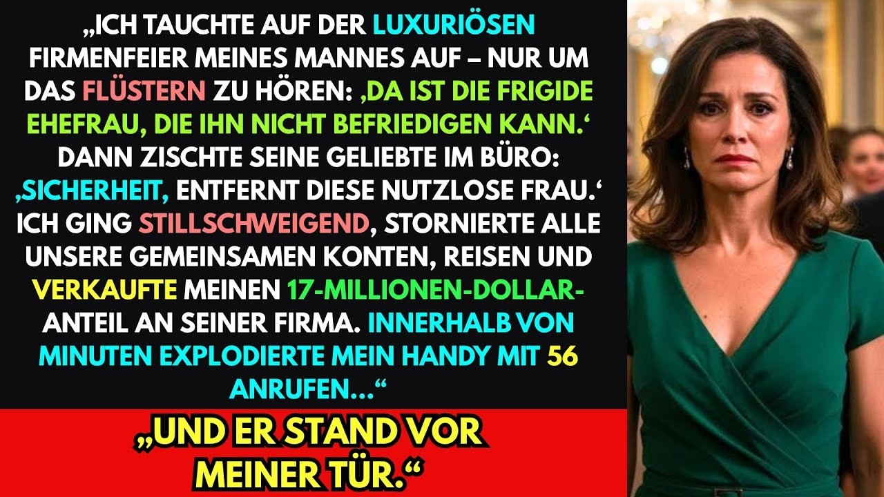 Sie nannten mich ‚nutzlose Ehefrau‘–ich stornierte alles und nahm das Geld  Seine Panik  Unbezahlb