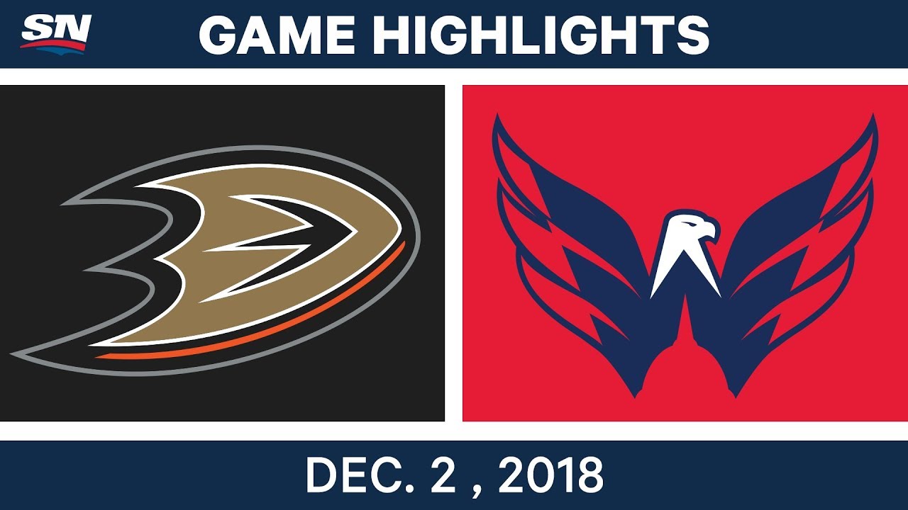 NHL Highlights | Ducks vs. Capitals - Dec 2, 2018