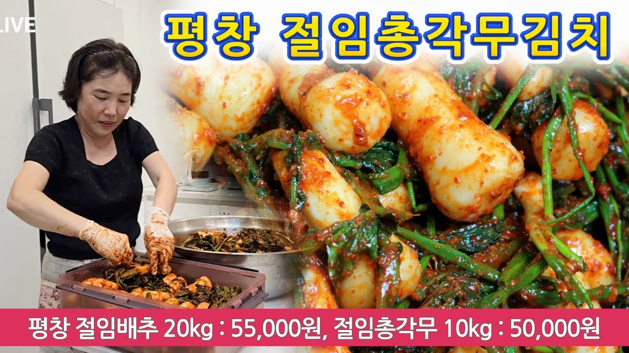🔴 주문한 평창 절임총각무로 올 첫 김장김치는 이렇게 담아요.