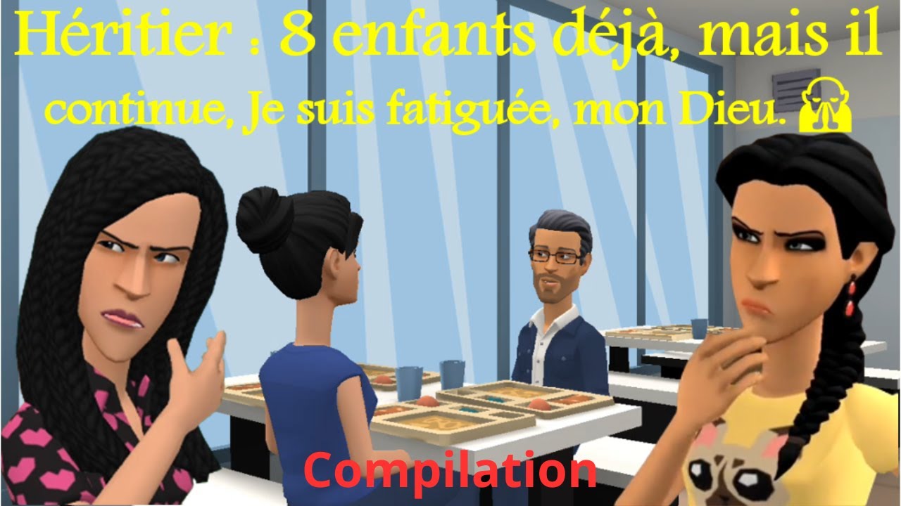 10 enfants déjà, mais il continue. Je suis fatiguée. Qui pour mon nom? Animation vraie. compilation