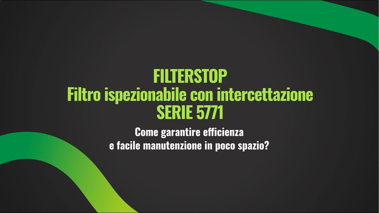 Filtro ispezionabile con intercettazione - FILTERSTOP