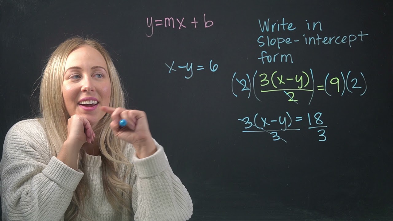 Slope Intercept form *HARD* Example