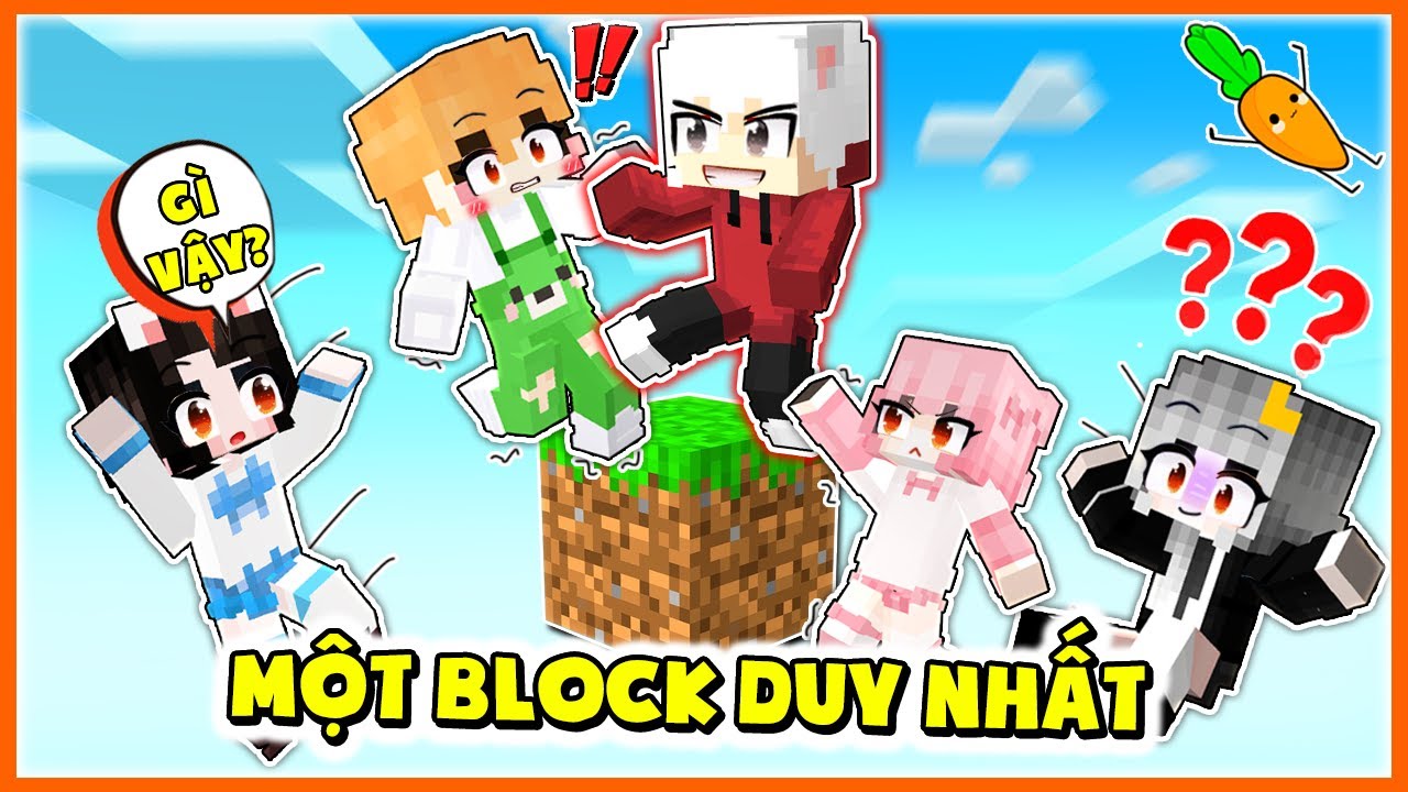 Kamui và Hội Chị Em Thử Thách Sinh Tồn Trên 1 BLOCK  DUY NHẤT Trong Minecraft | Chế Độ Siêu Khó
