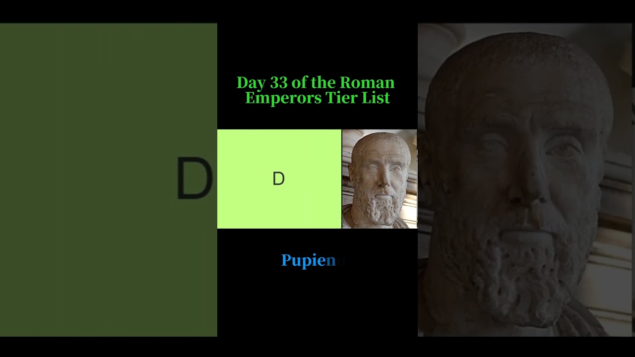 Day 33 of the Roman Emperors Tier List (Pupienus)