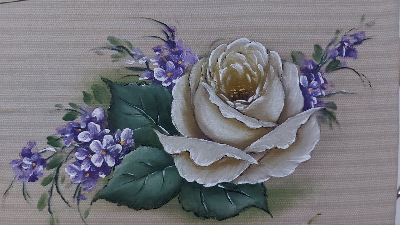 20 - Pintura 2026 - Aprenda a pintar rosa em tecido