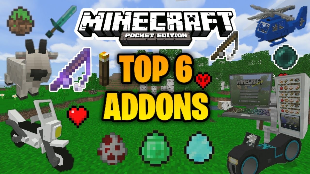 TOP 6 MODS (Addons) PARA MINECRAFT PE 1.16 - addons para Survival-MODS EPICOS PARA MINECRAFT PE