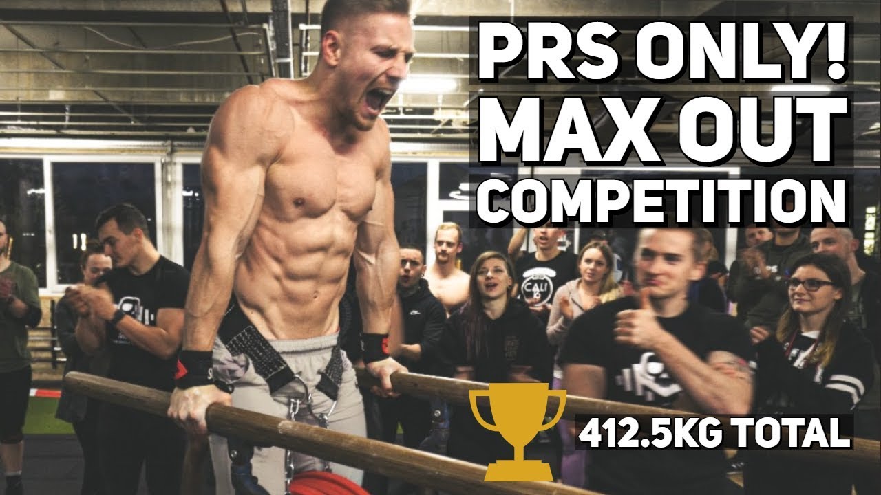 WEIGHTED CALISTHENICS MAX OUT COMPETITION || 412.5KG TOTAL