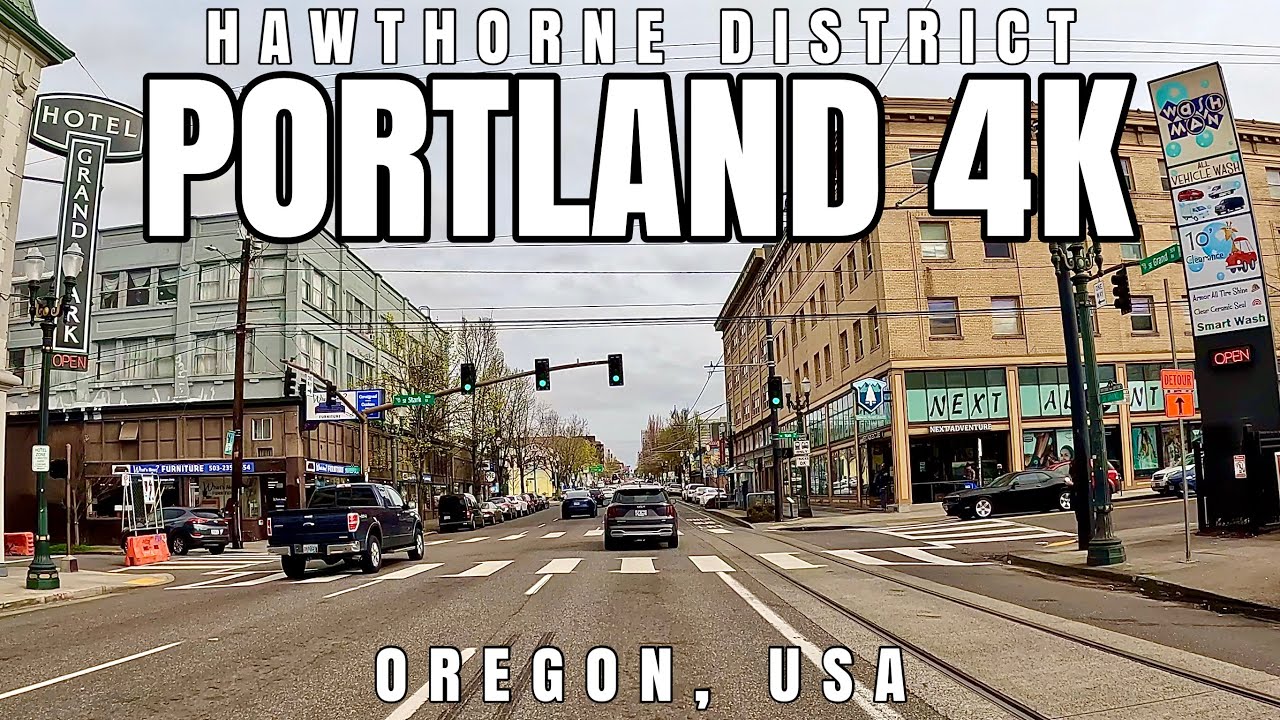 Portland 4K Drive Hawthorne District || Portland, Oregon, USA || 4K 60fps 16-34mm