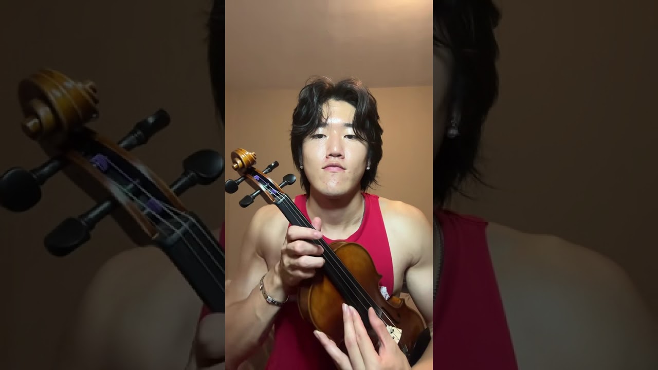 POV: When you try to be serious with your tiny violin 🎻