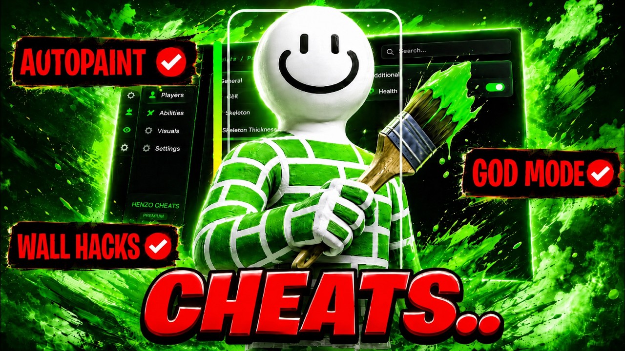 Trying Meccha Chameleon Cheats With Auto Paint And Becoming Invisible.. (Meccha Chameleon Hacks)