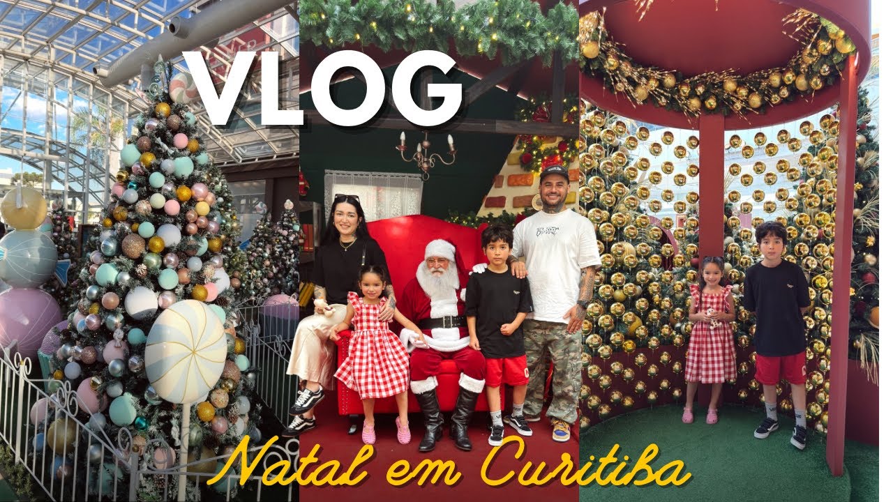 Natal em Curitiba 2025: Qual Shopping Tem a MELHOR Decoração? Tour por 4 Lugares! 🎄🎅