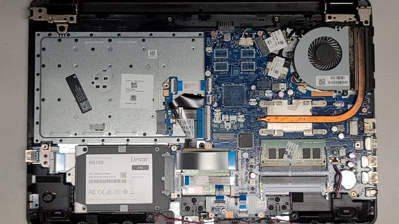 HP 15-bs113dx Disassembly RAM SSD Hard Drive Upgrade Battery Replacement Repair Quick Look Inside