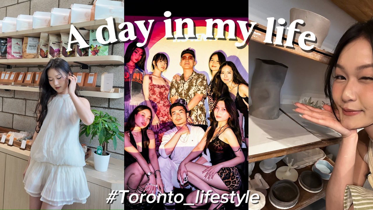 Aesthetic Toronto Vlog | Pottery, Coffee Date & Vinahouse Party Night | H84ent #toronto #lifestyle