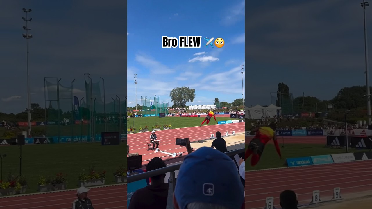 Doing a front flip on a long jump 🤯👀